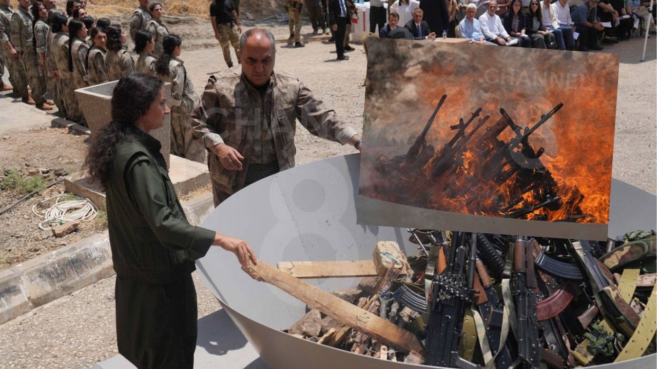 Terör Örgütü PKK Silah Bıraktı: Görüntüler Paylaşıldı