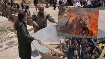 Terör Örgütü PKK Silah Bıraktı: Görüntüler Paylaşıldı