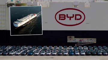 Yüksek Satışlar Sonrası BYD, Araçları Dev Gemisiyle Getirmeye Başladı!