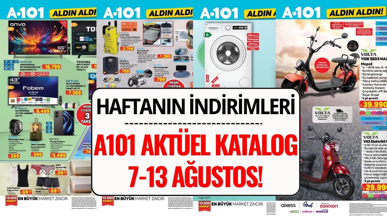 A101 7-13 Ağustos 2025 Aktüel Katalog: Bu Hafta Hangi Ürünler İndirimde?