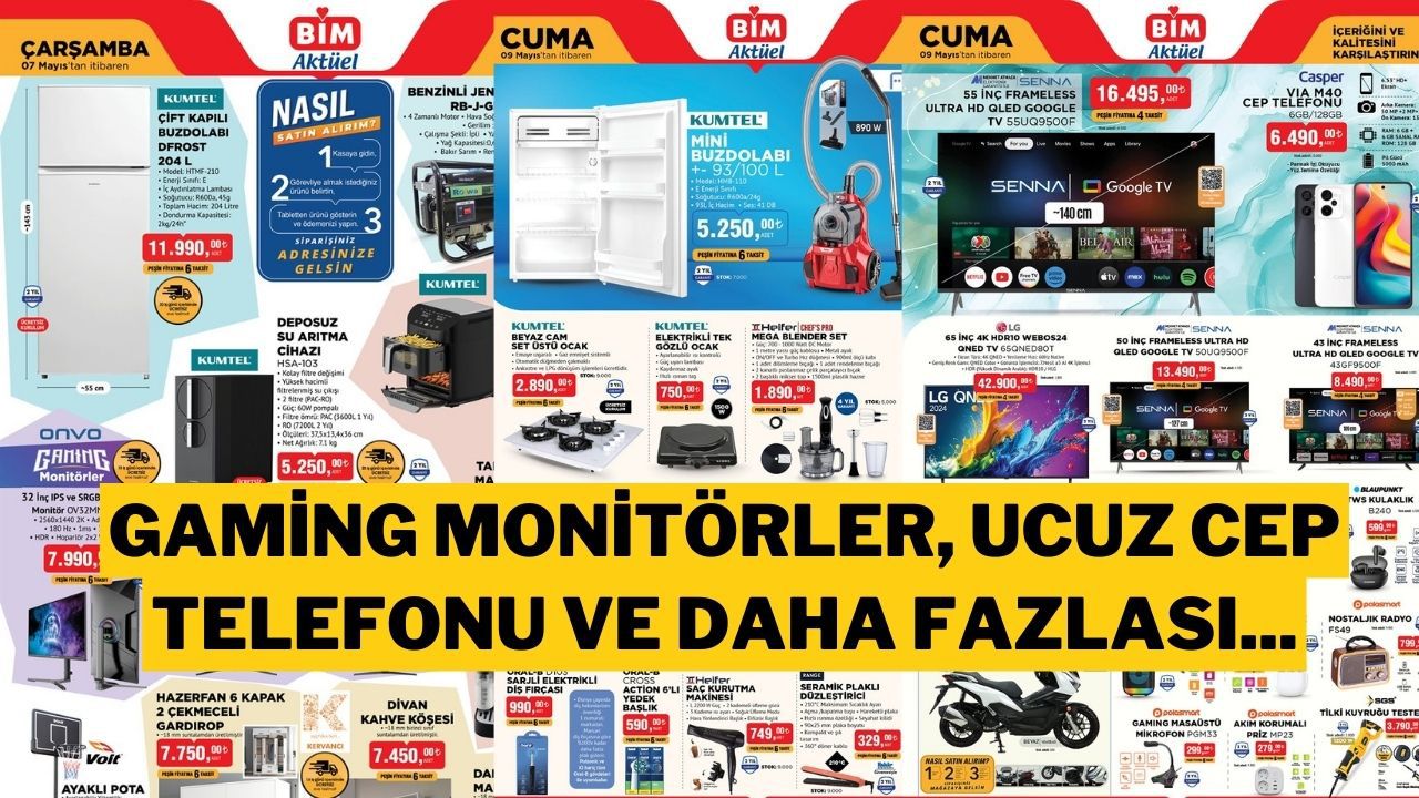 BİM Aktüel Katalog Yayında: 7 – 9 Mayıs 2025 Tarihlerine Özel Kaçırılmayacak Fırsatlar!