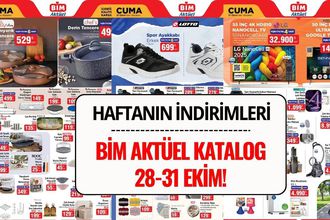 BİM Aktüel 28–31 Ekim 2025 Kataloğu: BİM'de Bu Hafta İndirimde Neler Var?
