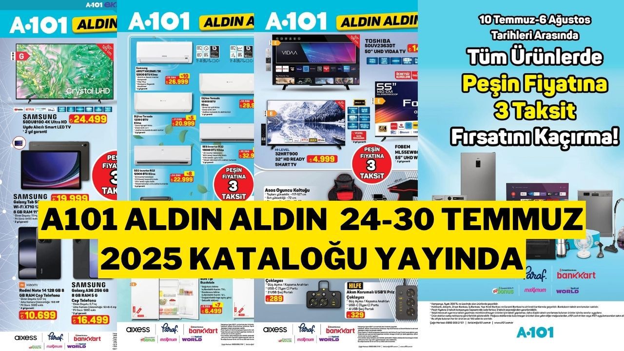 A101 24-30 Temmuz 2025 Aktüel Katalog: Bu Hafta Hangi Ürünler İndirimde?