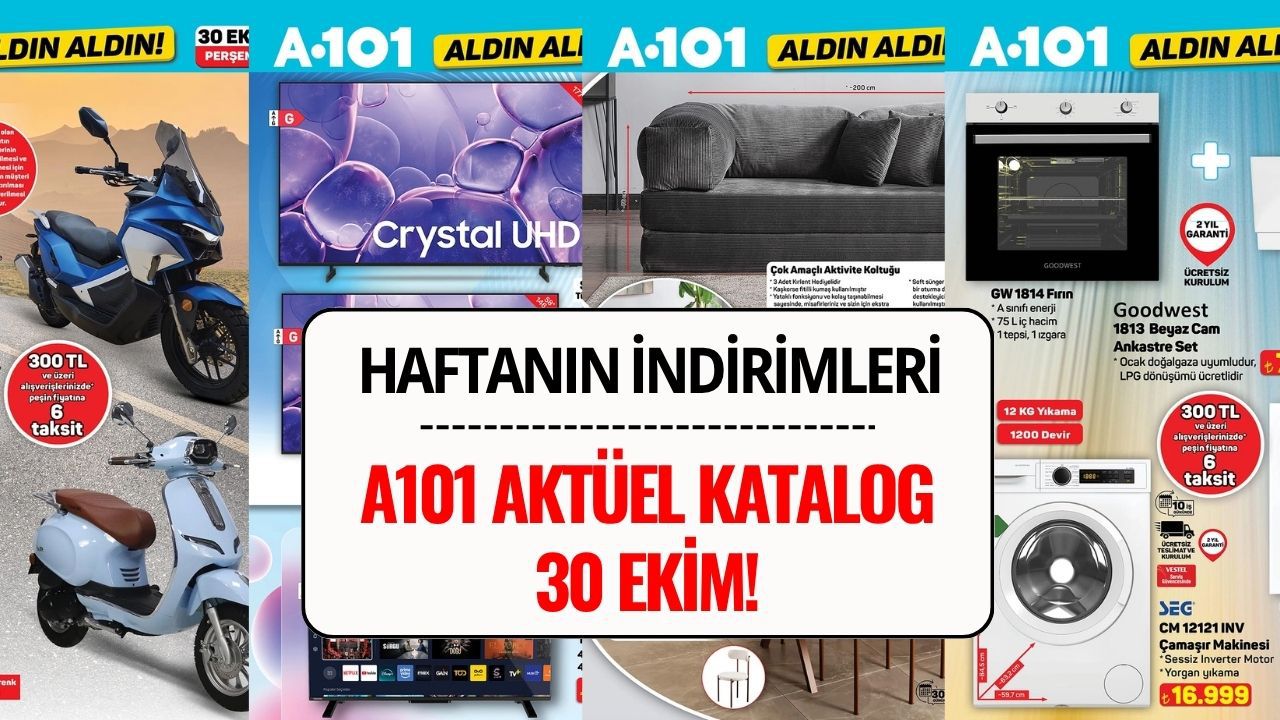 A101 30 Ekim 2025 Aktüel Ürünler Kataloğu: A101'de Bu Hafta Neler Var?
