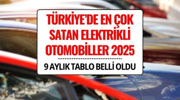 Türkiye’de En Çok Satan Elektrikli Otomobiller 2025: İlk 10 Model Belli Oldu